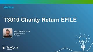 T3010 Charity Return EFILE (Webinar)
