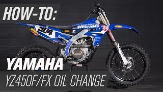 How To Change the Engine Oil & Filter on a 2018 Yamaha YZ450F/FX
