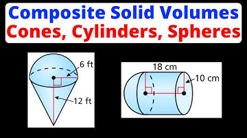 Find Volume of Composite Solids - Cones, Cylinders, & Spheres | Eat Pi