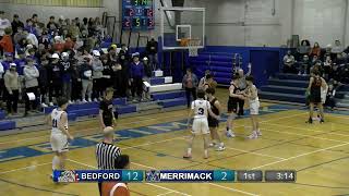 Merrimack Boys Varsity Basketball vs. Bedford High School: February 7, 2023