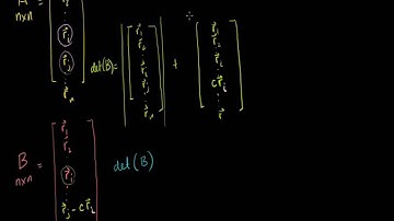 Linear Algebra: Determinant after row operations (Bangla)