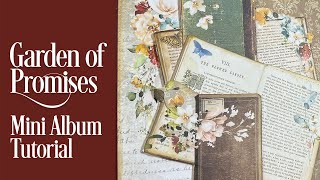 Stamperia Garden of Promises Mini Album Tutorial - part 1