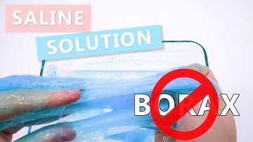 How To Make Saline Solution Slime | DIY Contact Lens Solution Slime | ASMR Slime Video