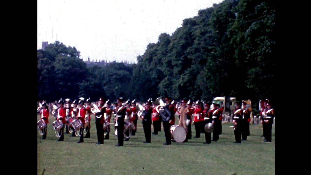 Marching Band in Windsor Home Park 1969