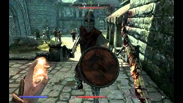 What happens when you interrupt an execution in Skyrim violent