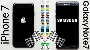 iPhone 7 vs. Galaxy Note 7 Speed Test