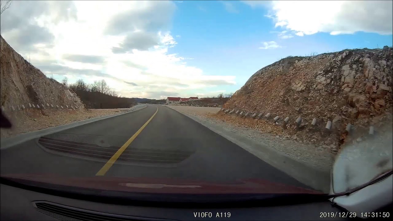 Niksic - Vilusi (M-7) 29.12.2019. skoro pa završeni radovi na putu