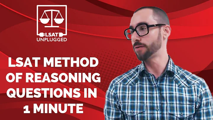 LSAT Method of Reasoning Questions in 1 Minute | Logical Reasoning