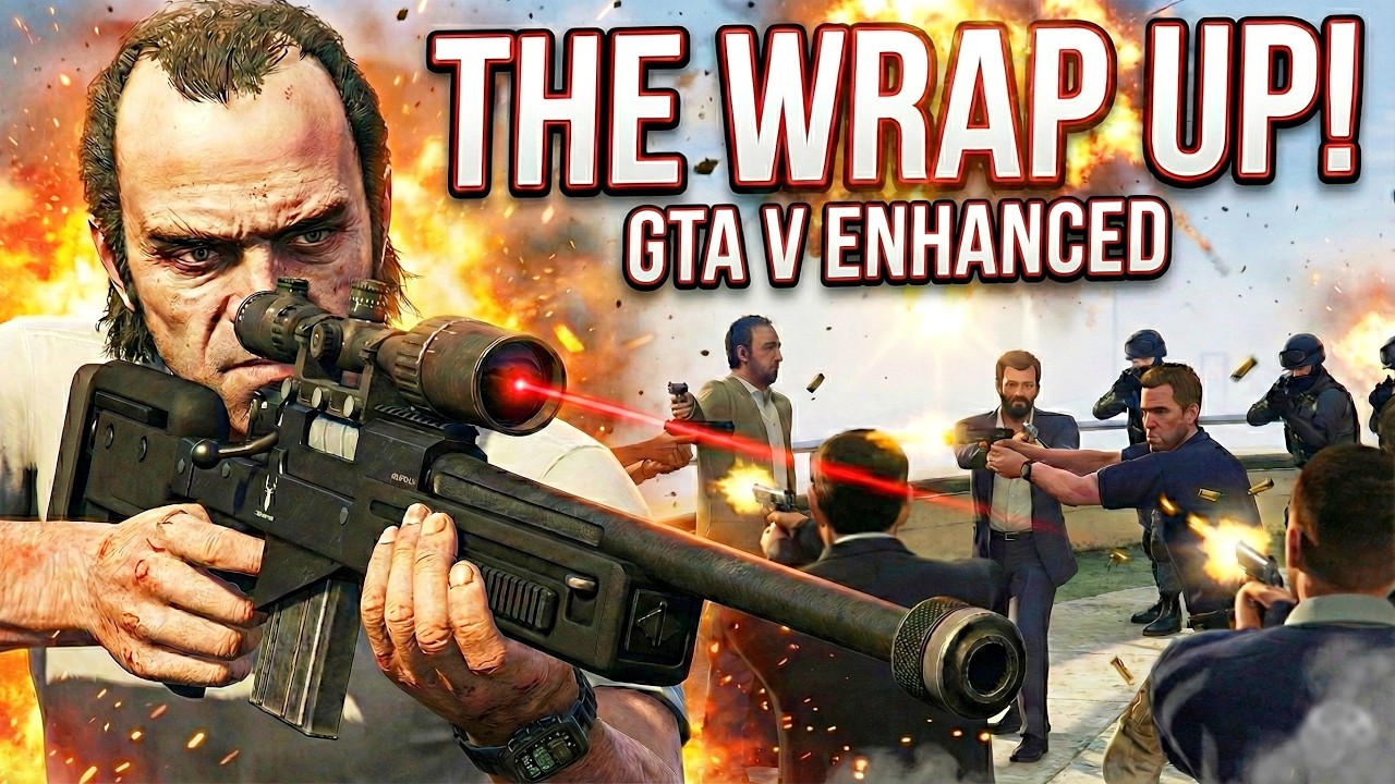 GTA 5 The Wrap Up Mission Gameplay| TREVOR SAVES MICHAEL?! Enhanced ...
