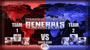 Quick Game (Demolition-USA-Nuke ) VS (Nuke -Tank -Demolition)Pro Rules | C&C Generals Zero Hour
