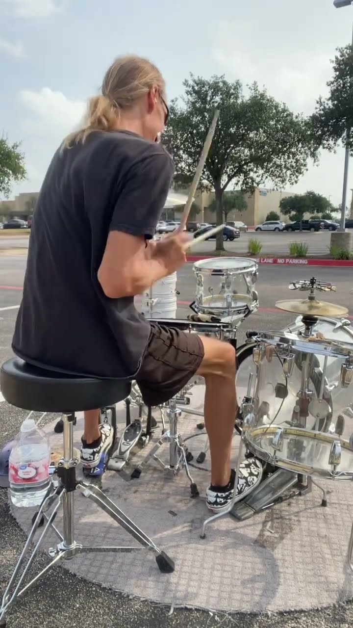 Motorheadhunters drummer - Brian Foster playing drums, November 27, 2025