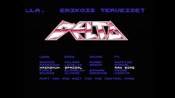 Pre-Byterapers Delta Music Mixer Crack Intro 1987 Finnish/Suomiversio - C64 Demoscene 50 FPS