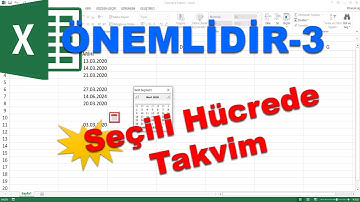 Seçili hücrede otomatik takvim görüntüleme çalışması  ( Excel vba monthview sample )