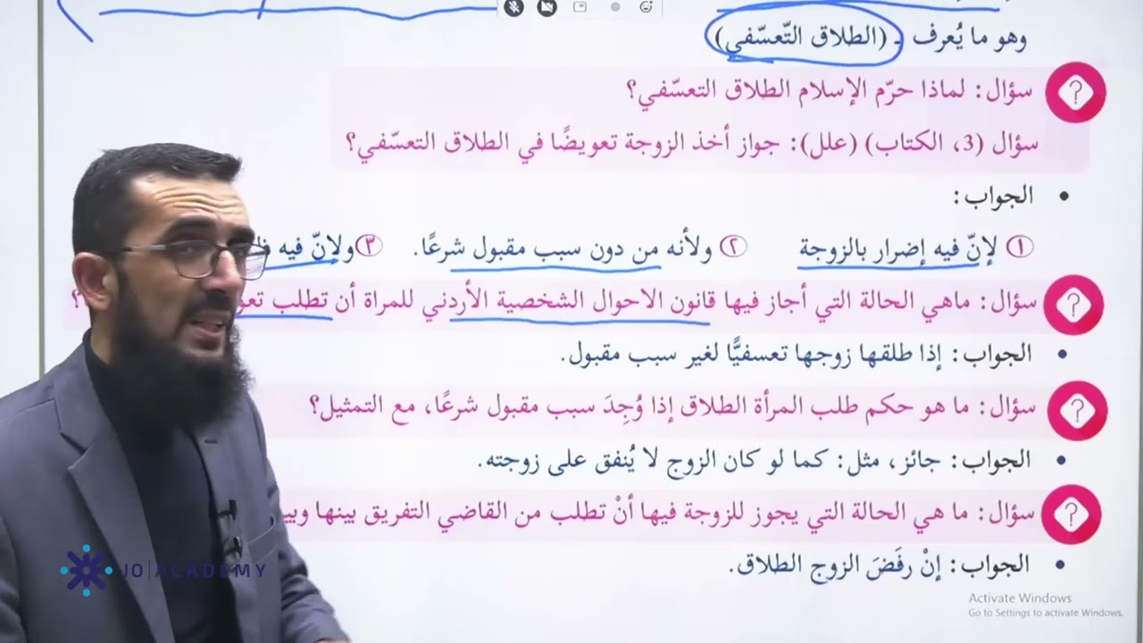 درس الطلاق - الاستاذ يزن الهياجنة 2008