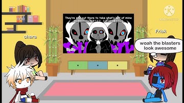 Undertale reacts to I got no time meme Undertale animation | Gacha Life