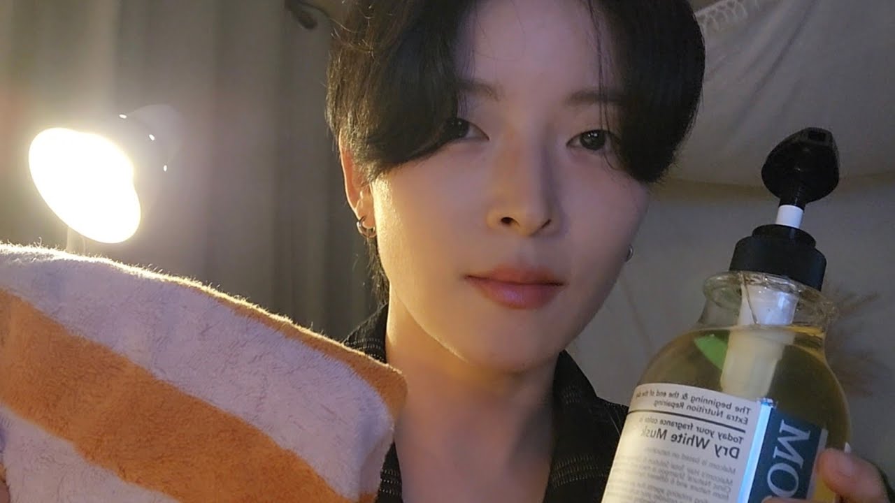 ASMR (sub)힐링 롤플레이🌗 다친 친구를 위한 두피 마사지💆‍♀️ & 귀청소👂로 꿀잠 유도  scalp scratching & ear cleaning😶‍🌫️