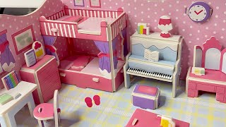DIY 3D Puzzle Pink Bedroom | How to make 3D Puzzle | Bongkar Pasang Permainan Edukasi Puzzle 3D🛏️💕 screenshot 1