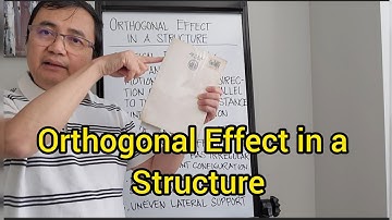 Orthogonal Effect in a Structure