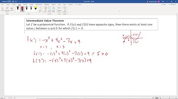 Intermediate Value Theorem for Polynomials