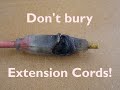 Bury Extension Cords?