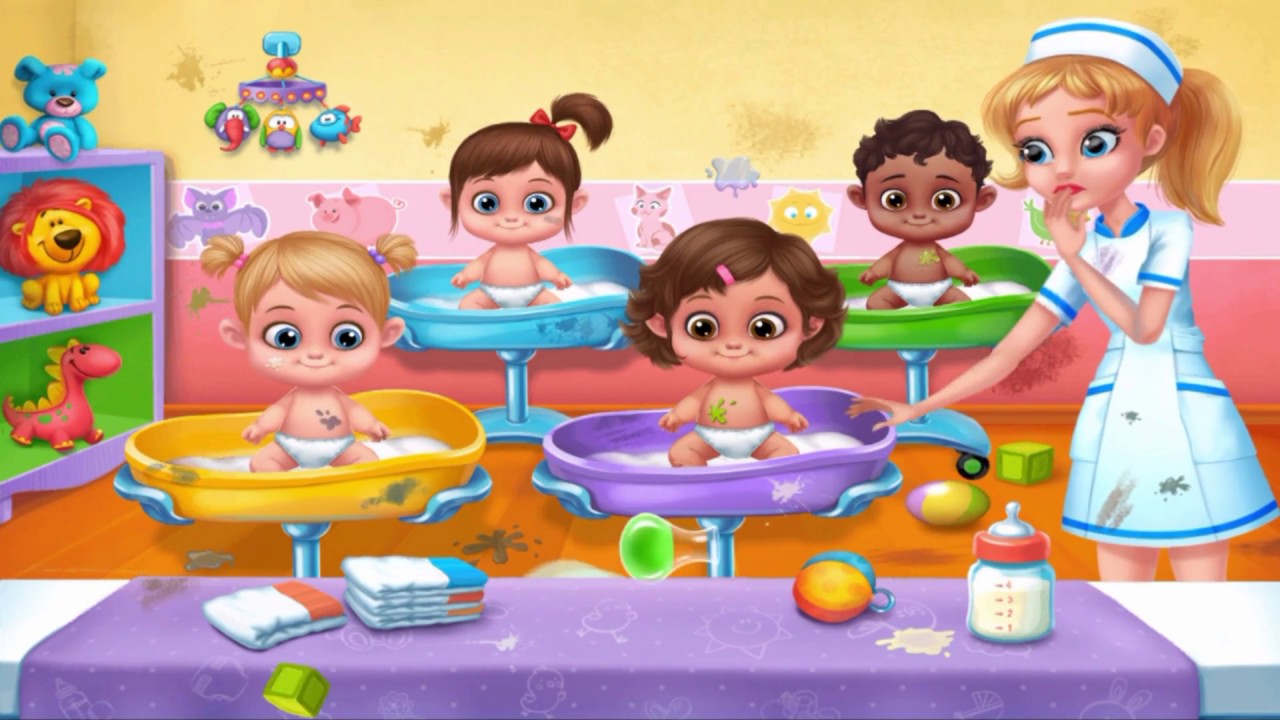 Суматоха в детской комнате. Супер няня для малышей. Весёлая мультяшная ...