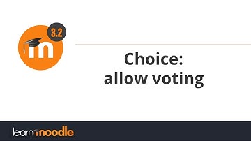 Choice: allow voting: Learn Moodle 3.2