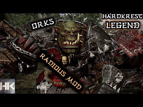 Total War Warhammer 2 Radious mod - прохождение - Orks - Legend =1= Вожак с далеких гор