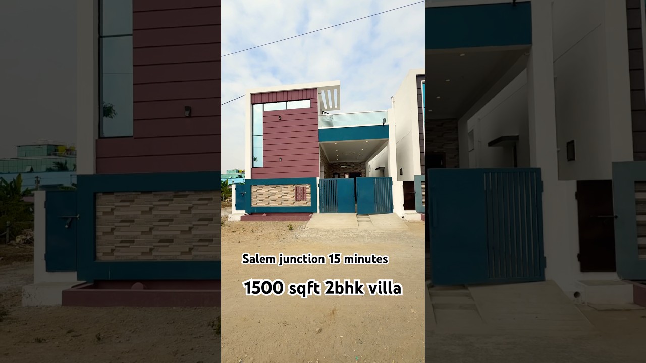 1500 sqft 2bhk villa - East and south facing