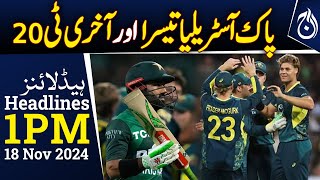 Pakistan-Australia 3rd and final T20I - 1PM Headline - Aaj News