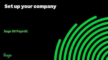 Sage 50 Payroll (UK) - Set up your company