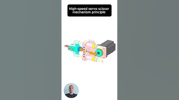 High speed servo scissor mechanism #cad #machine #mechanical #3dprinting  #mechanicalengineer