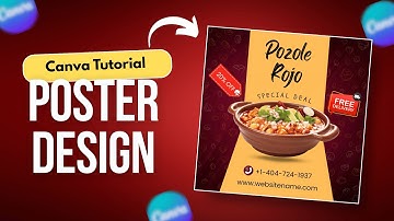 Canva Beginners Tutorial: Design a Pro Food Poster Step-by-Step (No Experience Needed!)