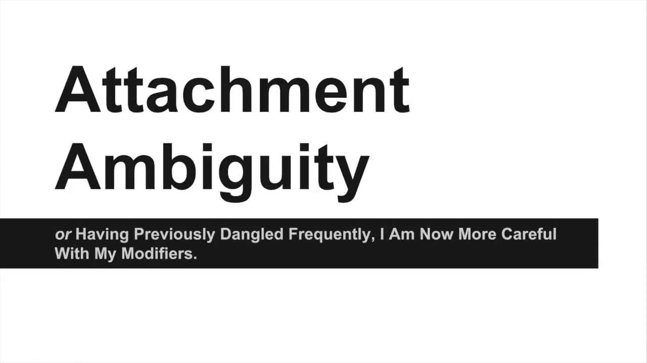 Grammar Day Attachment Ambiguity (old version) YouTube