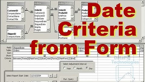 Date Criteria from Form for Query ~ DataPig