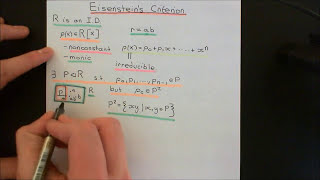 Eisenstein's Criterion Part 1