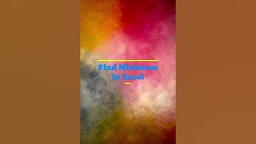 How to find Max & Min in Excel #excel #exceltricks #shorts #ytshorts #viral #trending #funny #modi