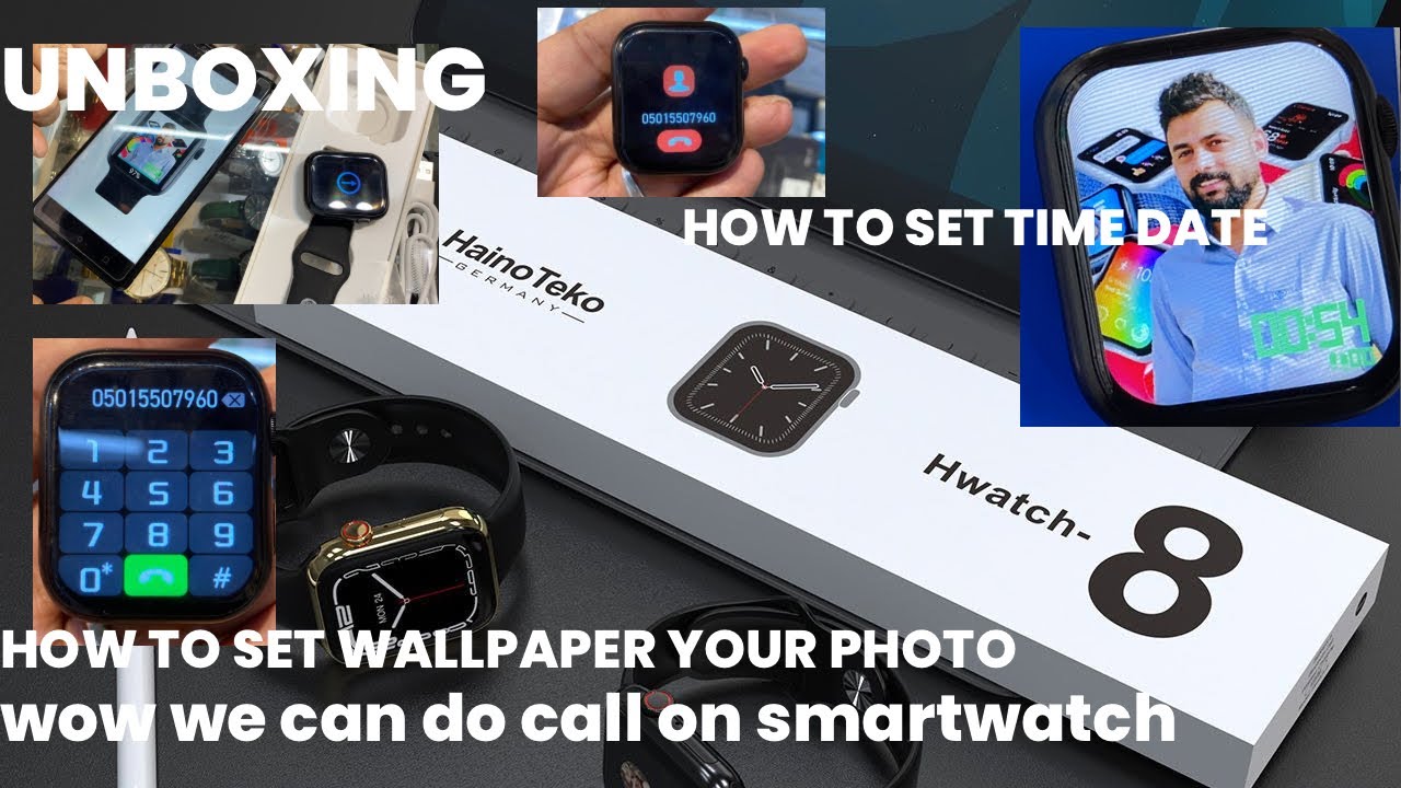 How To Set Wallpaper How To Change Time Smartwatch Series 8 Hainoteko