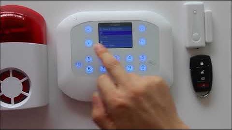 RFID APP Control G5A Menu GSM ALARM PAIR WITH WIRELESS SIREN