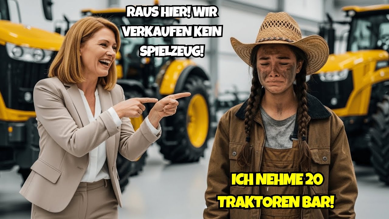 DAS MÄDCHEN WURDE IM LADEN GEDEMÜTIGT UND KAUFTE 20 TRAKTOREN BAR!