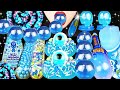 ASMR BLUE DESSERTS NERDS ROPE, TUBE POPSICLE, GUMMY EYEBALL, POP, ICE CRACKING CRUNCHY EATING SOUNDS