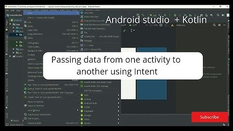 Intent in Android (Android Studio + Kotlin)
