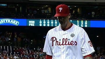 WSH@PHI: Burnett fans 12, allows one run over seven