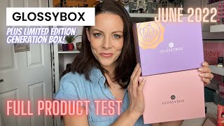 GLOSSYBOX UK JUNE &amp; GENERATION BOX  22 | Full Product Test &amp; Contents review for over 40s