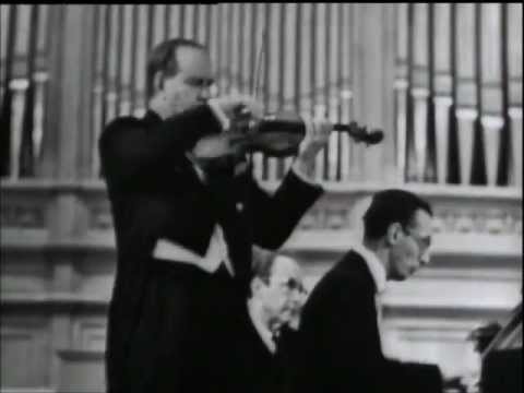 David Oistrakh - Brahms Scherzo in C minor (III. from FAE Sonate)