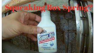 Solution to Get Rid of Squeaking Box Spring Noise | How to Lubricate Bed Foundation