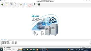Delta inverter operating and program modify using VFDSoft
