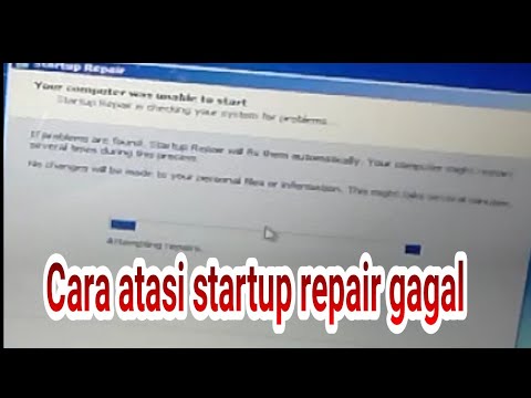 cara mengatasi startup repair gagal di windows 7