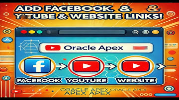 How to Oracle Apex link add facebook#oracleapex #youtube #website