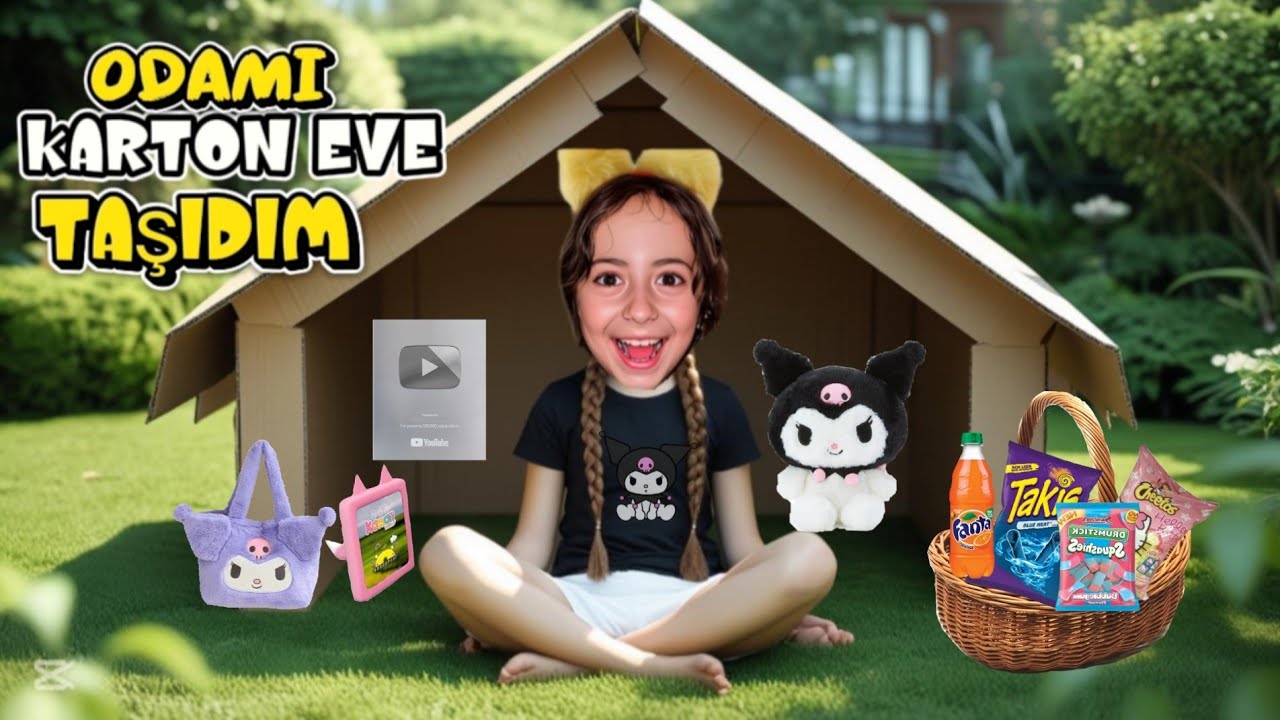 ESMA ODASINI KARTON EVE TAŞIDI !! BAHÇEDE ANNESİNDEN GİZLİ KAÇIŞ ! 