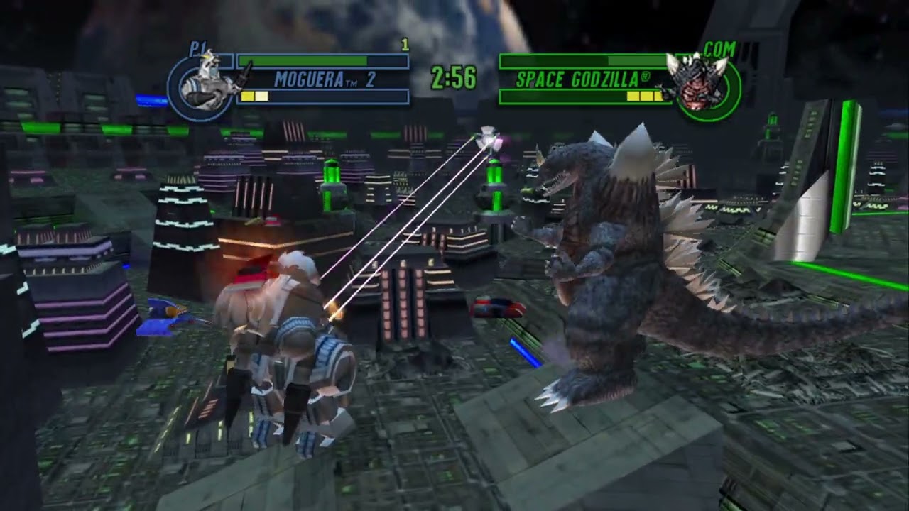 Moguera Vs Spacegodzilla Godzilla Save The Earth Youtube 